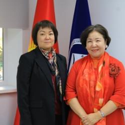 Чонбук Улуттук Университетинин (Түштүк Корея) өкүлдөрү менен жолугушуу